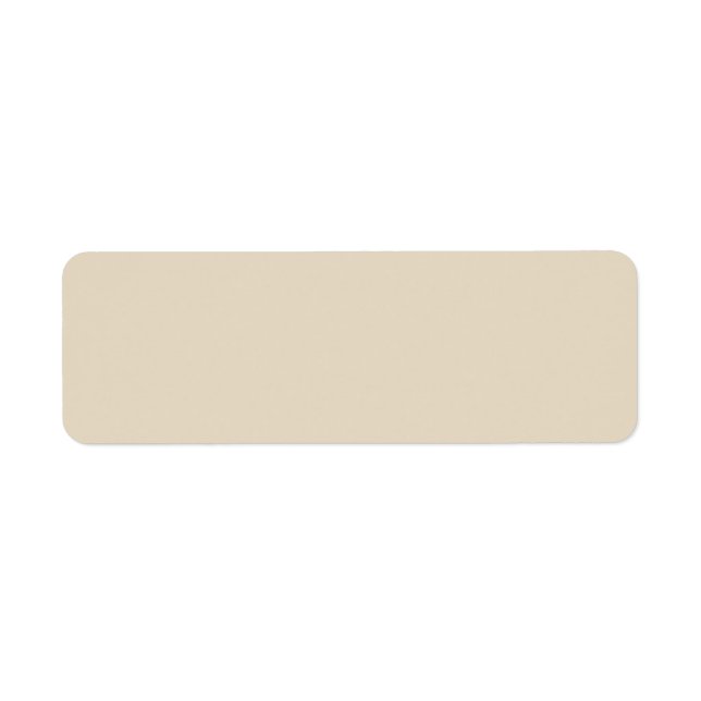 Trend Colour - Natural Beige Return Address Labels (Front)