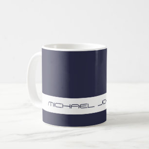 Trend Colour Navy Blue - Futuristic Name Mug
