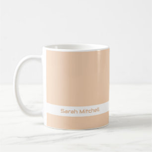 Trend Colour - Peach Blush Name Mug