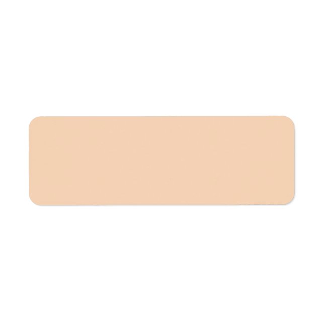Trend Colour - Peach Blush Return Address Labels (Front)