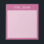 Trend Colour Pink Purple Berry Classic Notepad<br><div class="desc">Notepad with personalizable name in Solid Pink Purple – Inspired by Berry Colours // This modern and stylish Notepad adds an elegant and minimalist touch to your organisational essentials. Its simple and clean design in solid colour offers a timeless appeal. Explore our trendy colours for more products in the same...</div>