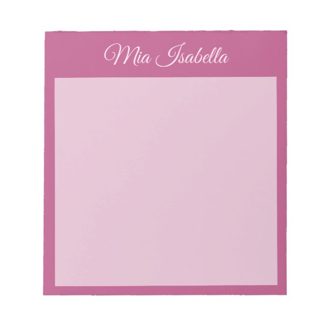 Trend Colour Pink Purple Berry Classic Notepad (Front)