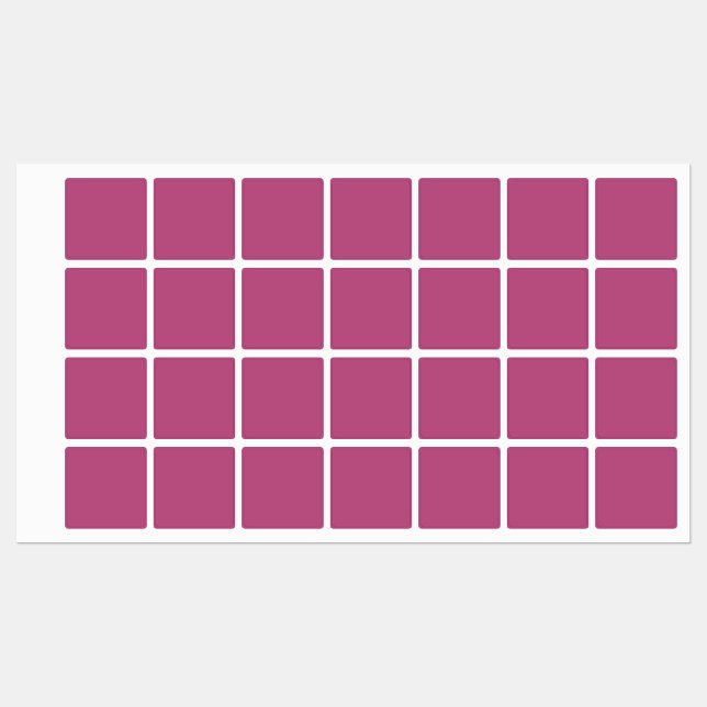 Trend Colour Pink Purple Berry Solid Coloured Labe (Sheet)