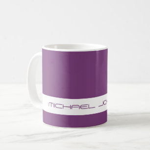Trend Colour Plum Purple - Futuristic Name Mug