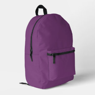 Trend Colour - Plum Purple Printed Backpack