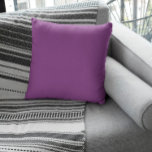 Trend Colour - Plum Purple Throw Pillow<br><div class="desc">Plum Purple Colour - Elevate your home decor with our stylish solid colour throw pillow. Whether you're looking to add a splash of colour to your living space or searching for the perfect present, this versatile pillow is the ideal choice. Solid plum purple colour throw pillow from our Trend Colours...</div>