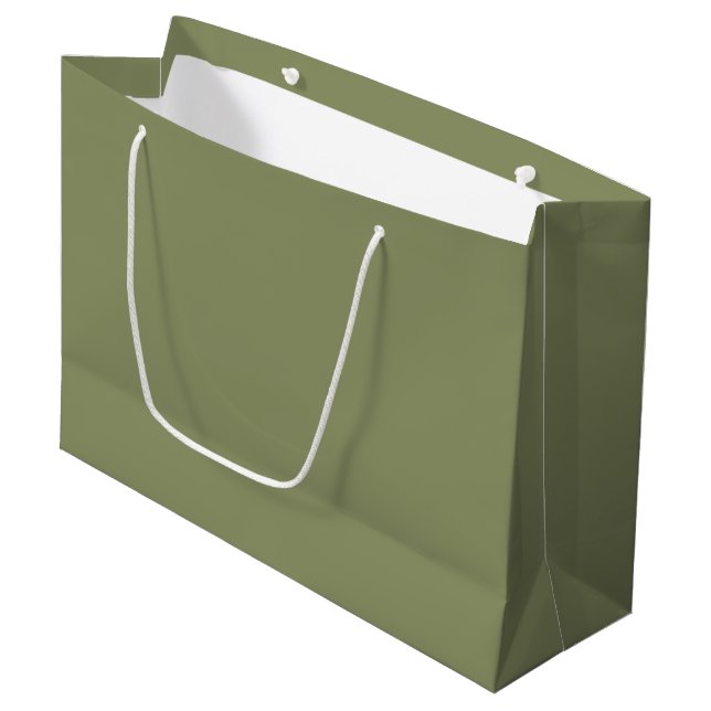 Trend Colour - Reed Green Large Gift Bag (Front Angled)