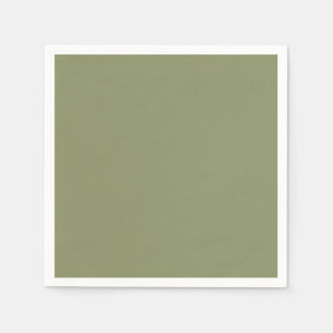 Trend Colour Reed Green Minimalist Paper Napkins
