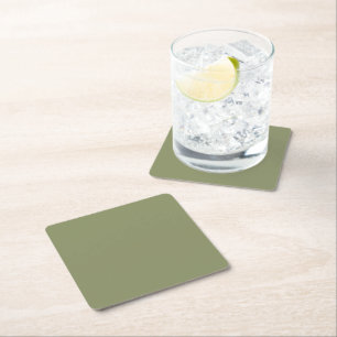 Trend Colour - Reed Green Paper Coaster