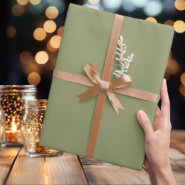 Trend Colour - Reed Green Wrapping Paper Roll