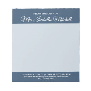 Trend Colour - Serious Blue Business Notepad
