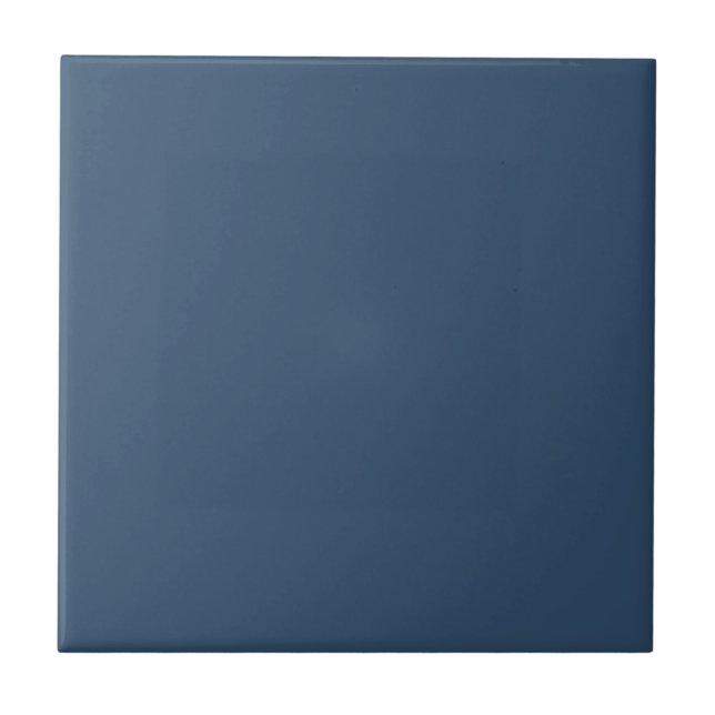 Trend Colour - Serious Blue Ceramic Tile (Front)