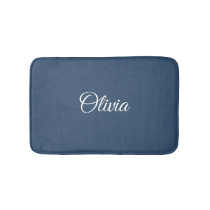 Trend Colour Serious Blue Custom Bath Mat