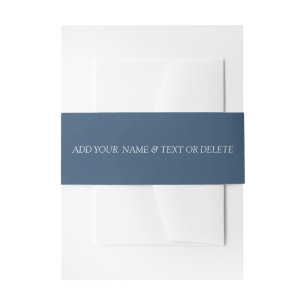 Trend Colour Serious Blue Invitation Belly Band