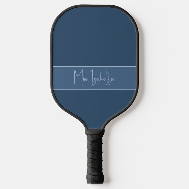 Trend Colour Serious Blue Name Pickleball Paddle (Front)