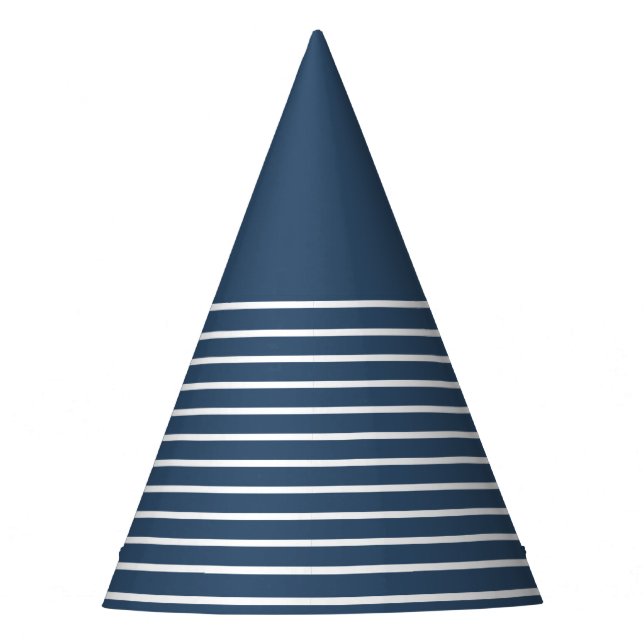 Trend Colour - Serious Blue Party Hat Stripes (Front)
