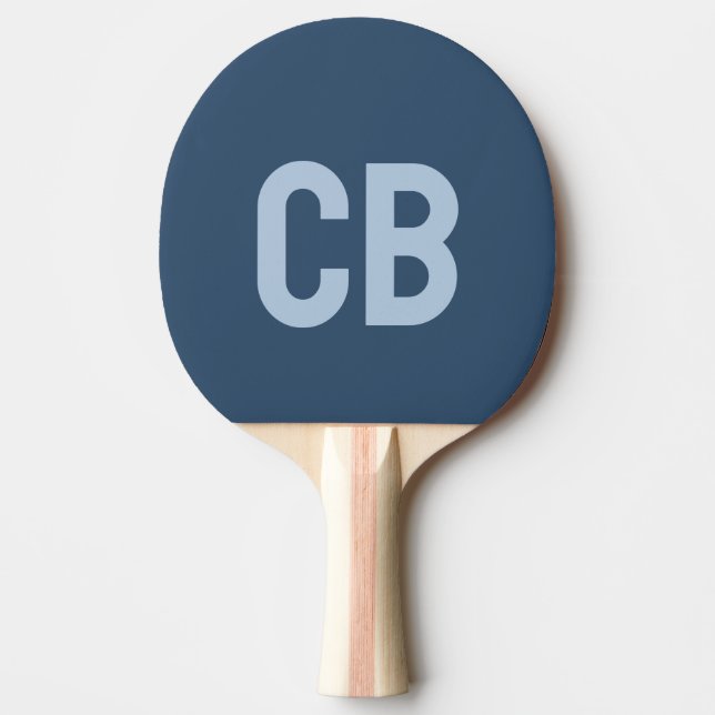 Trend Colour Serious Blue Ping Pong Paddle (Front)