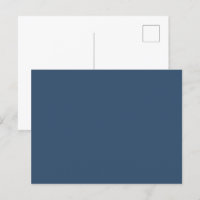 Trend Colour - Serious Blue Solid Postcard