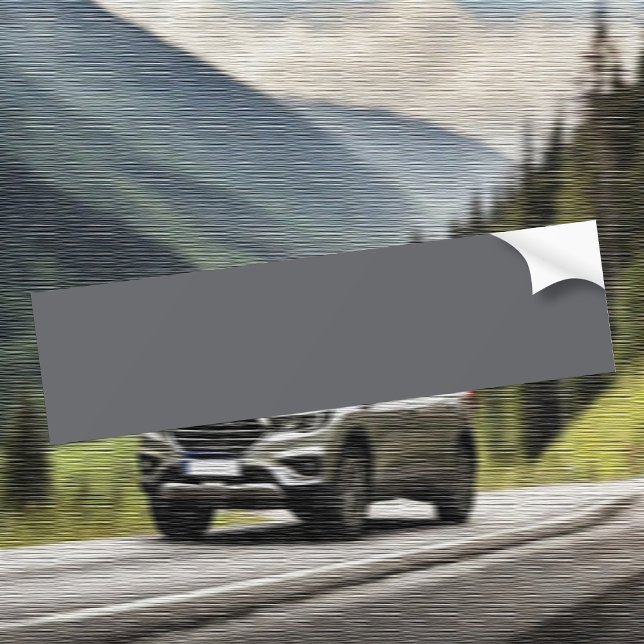 Trend Colour - Slate Grey Bumper Sticker (Creator Uploaded)