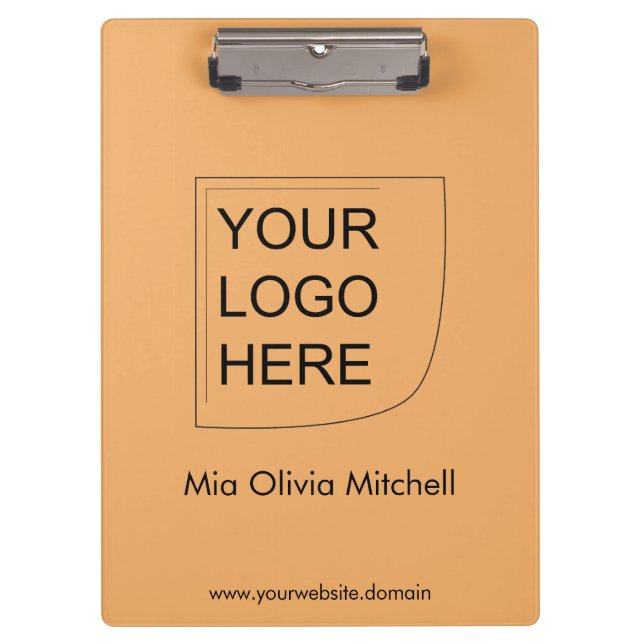 Trend Colour Soft Orange - Business Clipboard (Front)