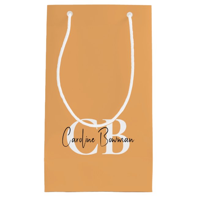 Trend Colour Soft Orange Business Gift Bag (Front)