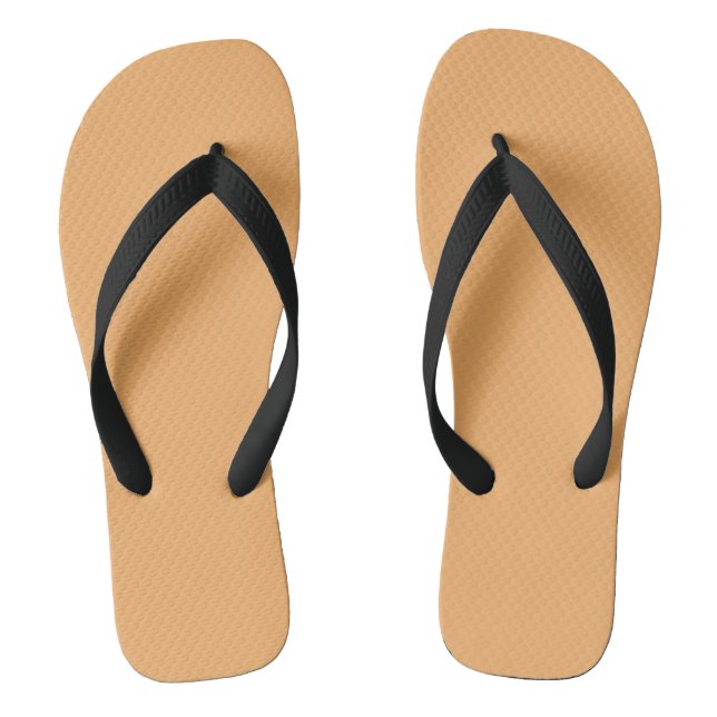 Trend Colour Soft Orange Flip Flops (Footbed)