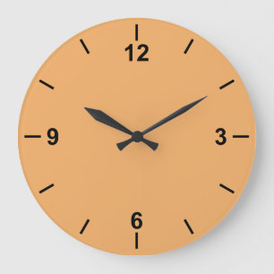 Trend Colour Soft Orange Large Wall Clock