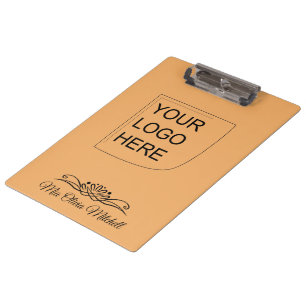 Trend Colour - Soft Orange Logo Clipboard