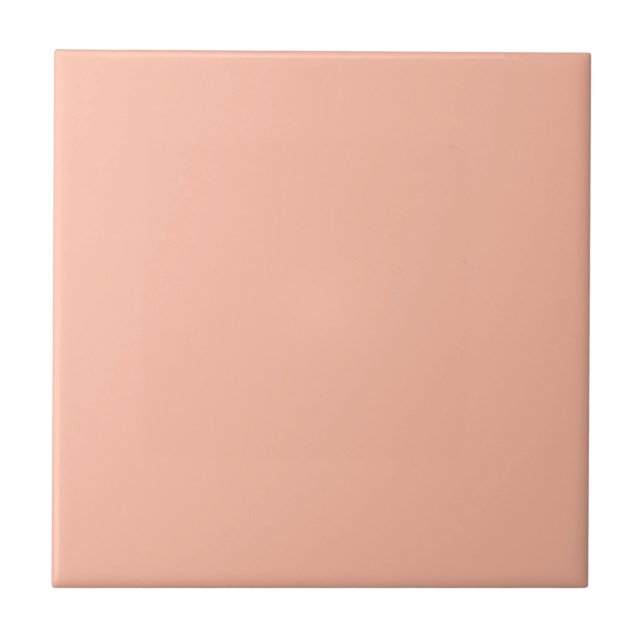 Trend Colour - Soft Peach Ceramic Tile (Front)