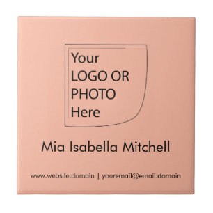 Trend Colour Soft Peach Logo - Ceramic Tile