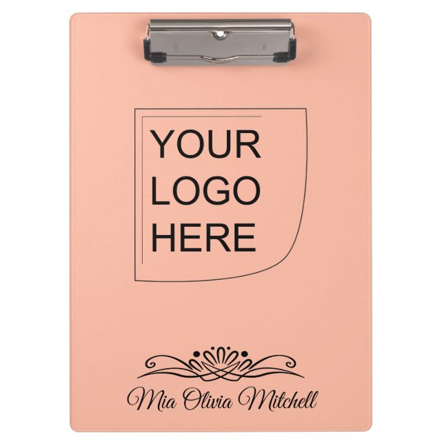 Trend Colour - Soft Peach Logo Clipboard (Front)
