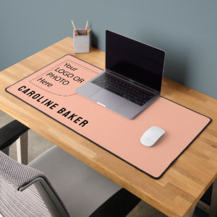 Trend Colour Soft Peach Logo Desk Mat
