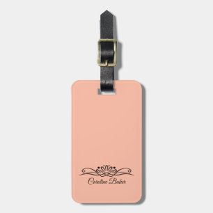 Trend Colour Soft Peach Luggage Tag