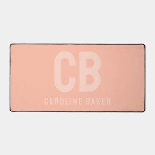 Trend Colour Soft Peach Name Desk Mat