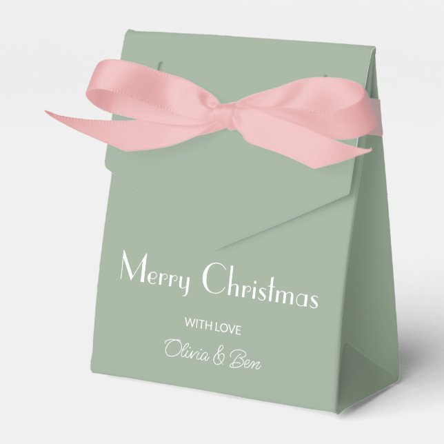 Trend Colour Soft Sage Favour Box (Front Side)