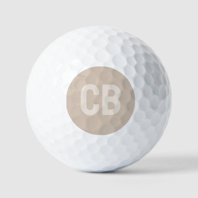 Trend Colour Soft Taupe Golf Balls (Front)