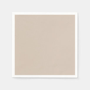 Trend Colour Soft Taupe Minimalistic Paper Napkin