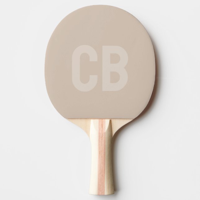 Trend Colour Soft Taupe Ping Pong Paddle (Front)