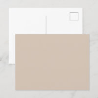 Trend Colour - Soft Taupe Solid Postcard