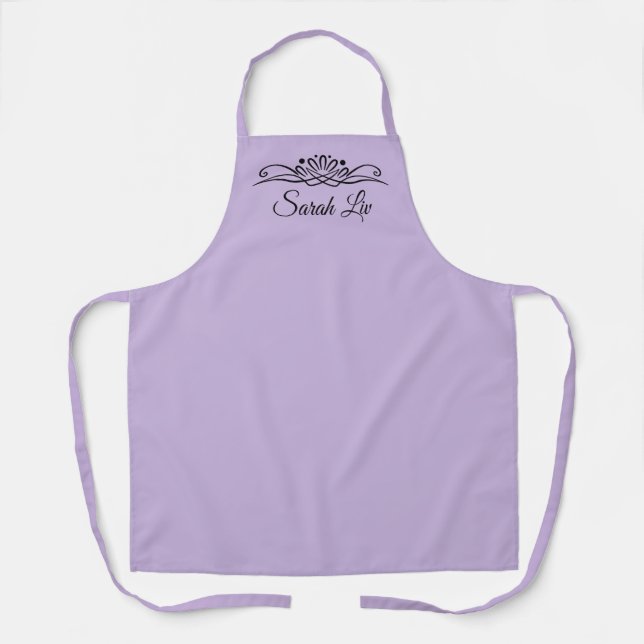 Trend Colour Soft Violet Customisable Apron (Front)