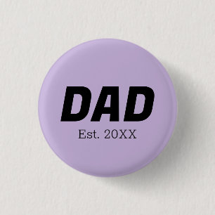 Trend Colour - Soft Violet Dad Button