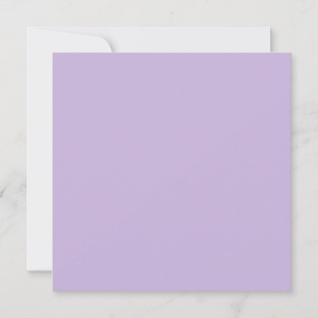 Trend Colour - Soft Violet Flat Holiday Card (Front)