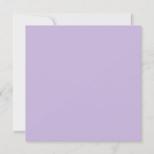 Trend Colour - Soft Violet Flat Holiday Card