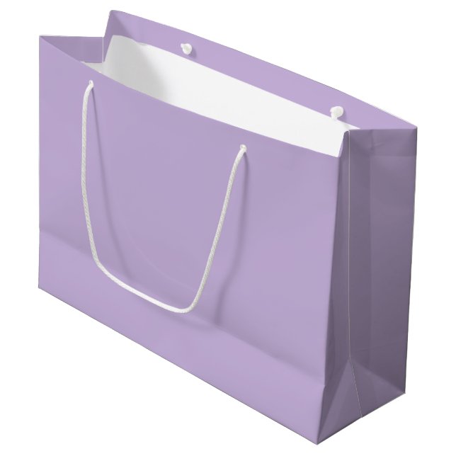 Trend Colour - Soft Violet Large Gift Bag (Front Angled)