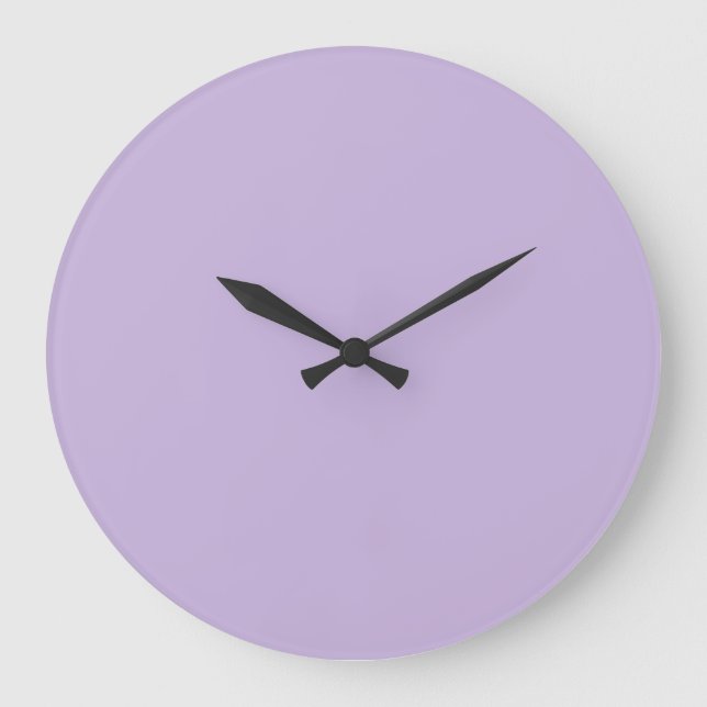 Trend Colour Soft Violet Large Wall Clock (Front)