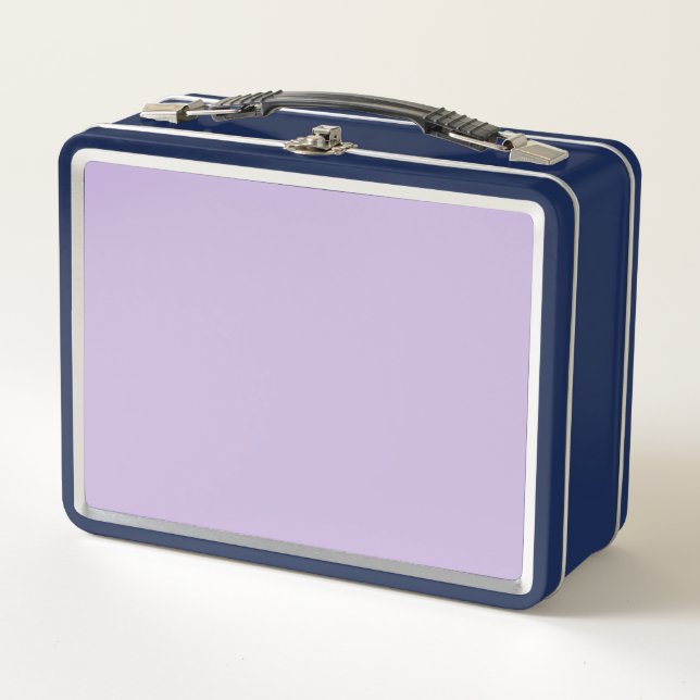 Trend Colour Soft Violet Metal Lunch Box (Front)