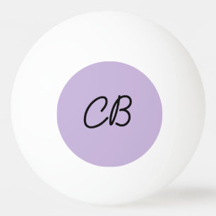 Trend Colour Soft Violet Monogram Ping Pong Ball