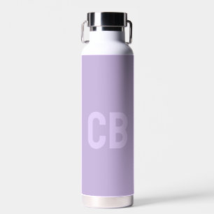 Trend Colour Soft Violet Monogram Water Bottle