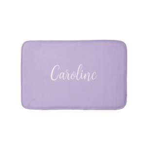 Trend Colour Soft Violet Name Bath Mat