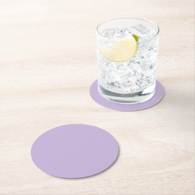 Trend Colour - Soft Violet Paper Coaster (Insitu)